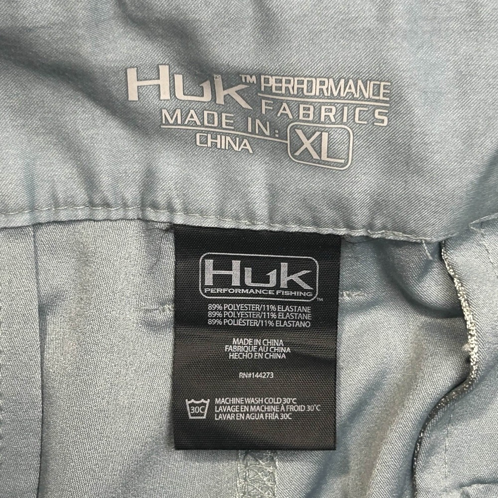 HUK Mens Blue Hybrid Shorts XL Size 39 Fishing Casual Activewear Boardshorts - Picture 5 of 5